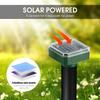 8 Stück Outdoor Solarbetriebenes Maulwurfvertreiber, Ultraschall-Tiervertreiber Erdspieß, Solar-Vogelschutz für Gartenhof, Wetterfest