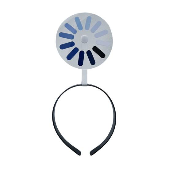 Loading Icon Hairpin Spin-Load Design Hair Hoop Elastic School Uniform Headband Party Hair Accessory