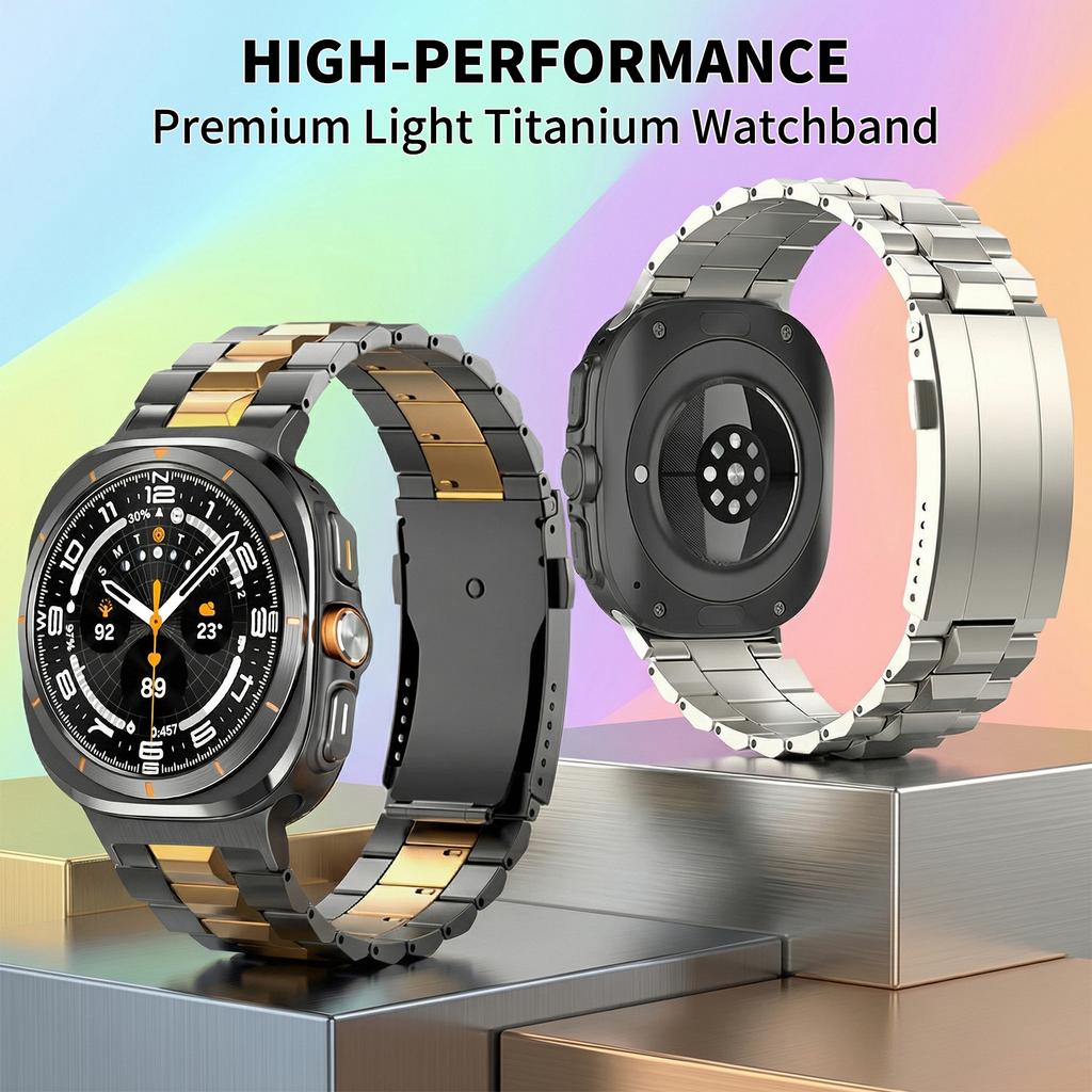Cinturini in Titanio Braccialetto Business per Samsung Galaxy Watch Ultra 2 Cinghie di Lusso per Galaxy Watch 9 40mm 44mm 8 Classic 46mm