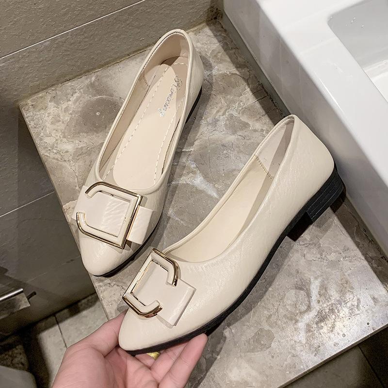 New Korean Version of A Footstool Lazy Shoes Pointed Women's Shoes Shallow Mouth A Footstool Lazy Shoes