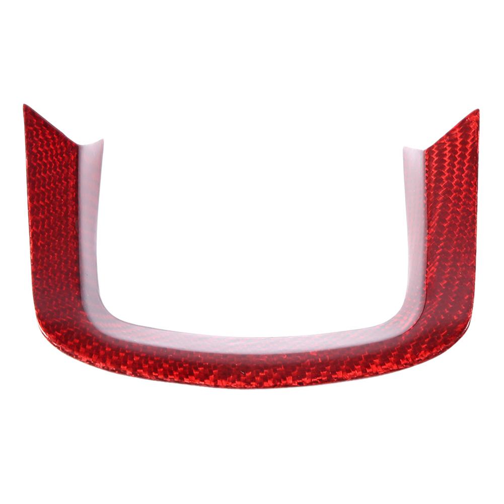 

Car Steering Wheel Decoration Trim Red Carbon Fiber Fit for Range Rover Sport 1417