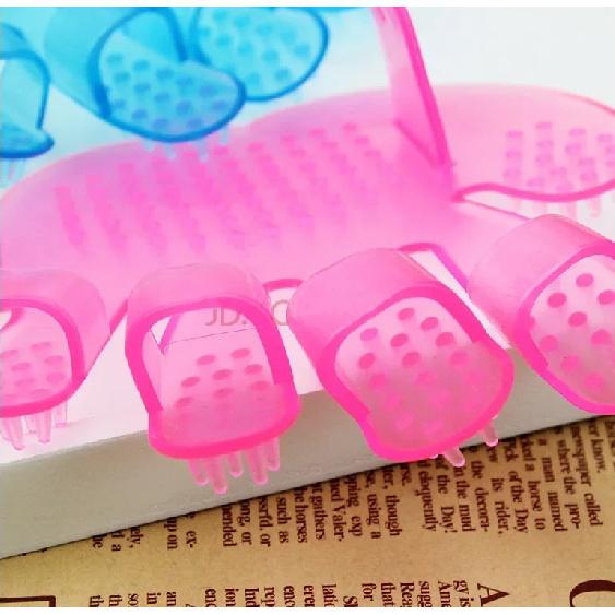 Portable Hair Cleaning Shampoo Massager Brush Scalp Comb Head Massage Pet Shower Body Silicone Cleansing Stress Relax