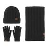 Winter gloves women's self-heating German velvet retro jacquard knitted thermal gloves female student gloves men