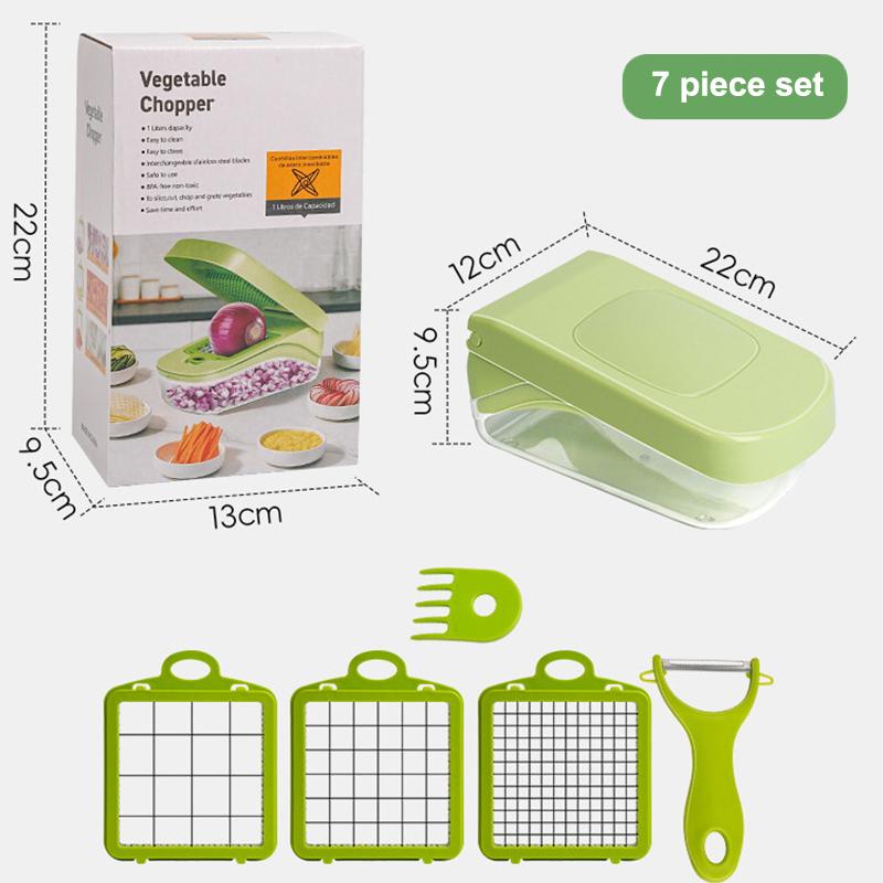 Multifunctional Vegetable Slicer Cutter Kitchen Tools Shredders Slicer With Basket Fruit Potato Chopper Carrot Grater