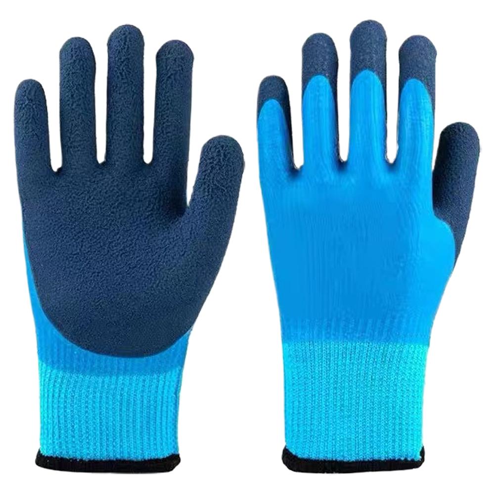 

Thermal Fishing Gloves Two-Ply Thermal Lining Fully Coated Waterproof For Cold Weather Salt & Fresh Water