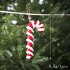 Red & White Candy Cane Ornaments, Christmas Balls, and Decorations Set