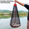 Fishing Mesh Bag Folding Fishing Fishing Gear Thickening Small Grid Nets Live Fish Nets Bag Bundle Mouth Net Bag Fishing Supply