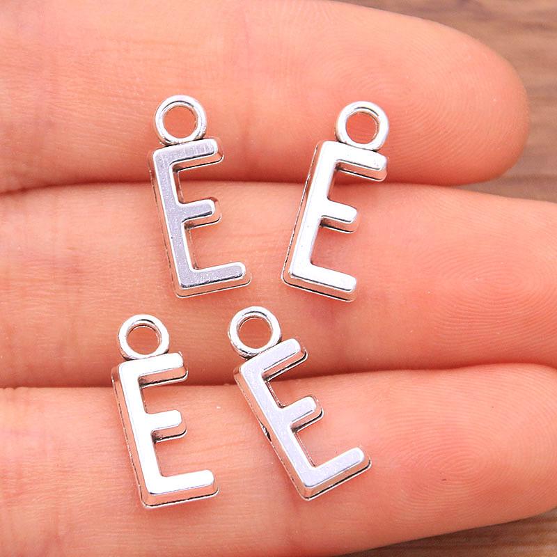 Zinc Alloy Alphabet Charms: 2 Colors, 26 Letter Pendants for Jewelry, Handbag, and Mobile Phone Accessories