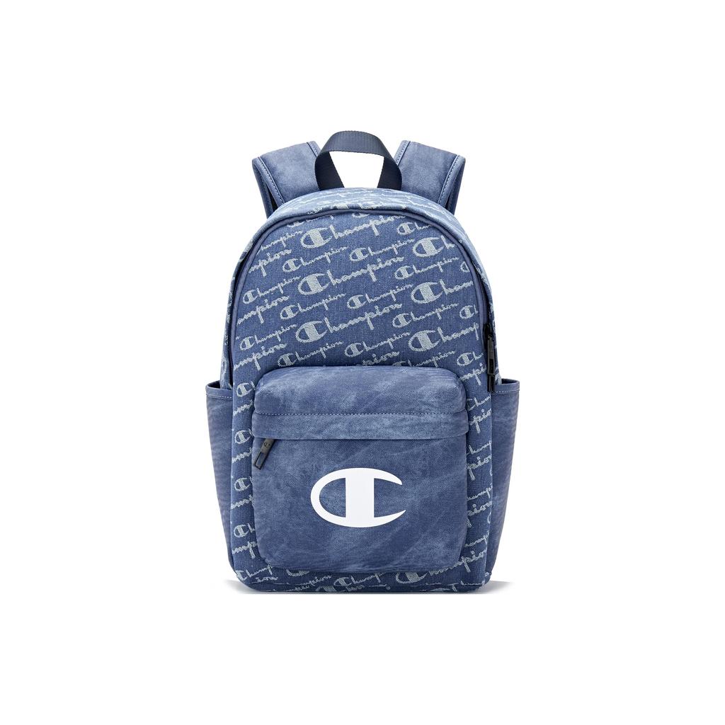 Champion Versatile Fabric Backpack Unisex Backpacks Dark-Blue Black U3CACPU04