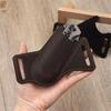 Leather Pocket EDC Belt for Man Folding Knife Sheath for 5 Inch Folding Cross Draw Right Side Carry Open Top 2025
