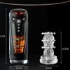 3 In 1 Hands-Free Male Masturbator with 9 Vibration Modes, 8 Insertion Modes and Heated 3D Textured Tunnel Adult Toys and Games