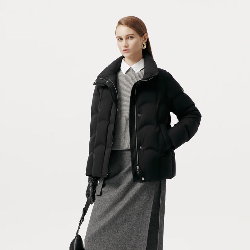 Tanboer Women's Short Stand Collar Goose Down Winter Coat 5520390A