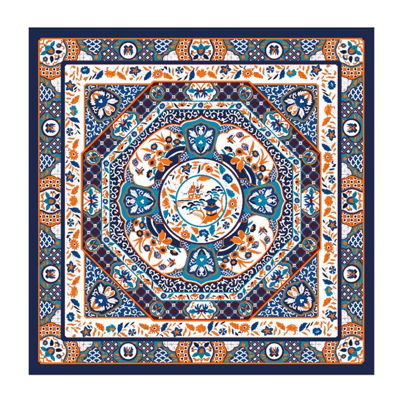 Mulberry Silk Double-Sided Square Scarf & Eye Mask Set