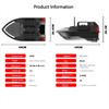 Fishing Bait Boat, Led Power Display and Searchlight, Battery Capacity 12000mah, 40 GPS Set Points, 3-hour Cruise, Automatic Return