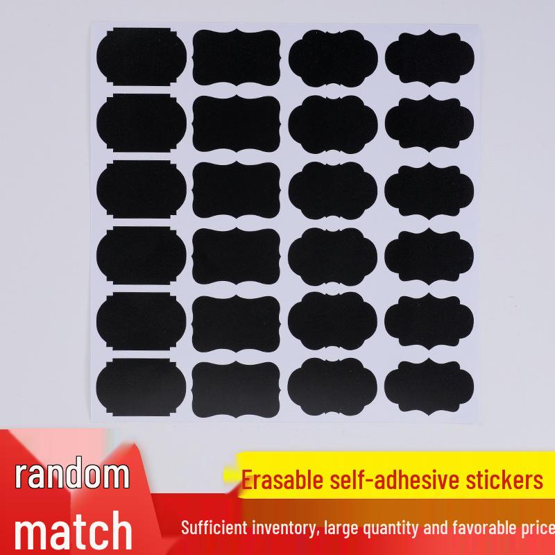 Erasable Self-Adhesive Frosted Blackboard Label for Glass Bottles