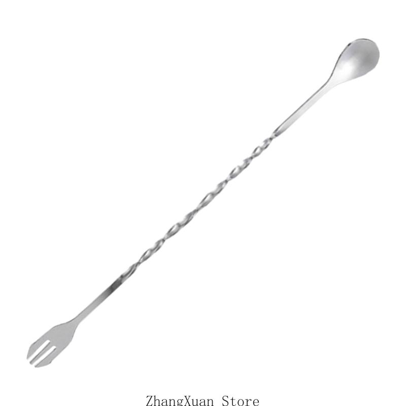 3XUF Professional 30cm Cocktails Spoon With Polished Finish For Bartending Essential