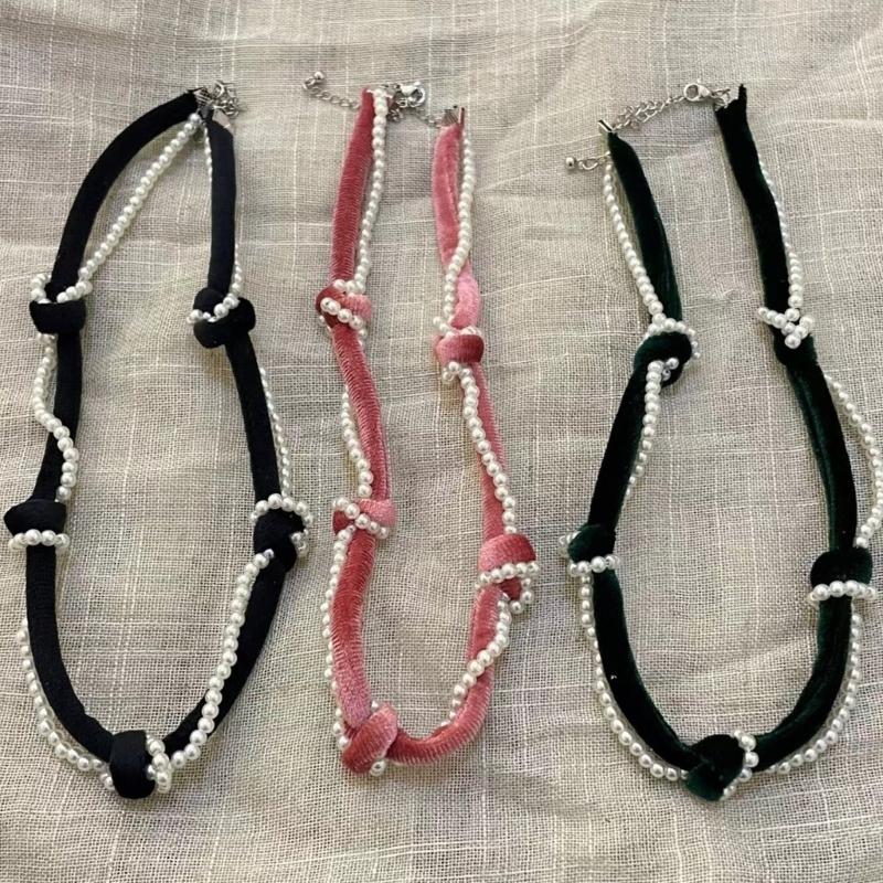Adjustable Choker Necklace Soft and Comfortable Necklace Woven Necklace Beads Necklace Perfect for Fashionable Women