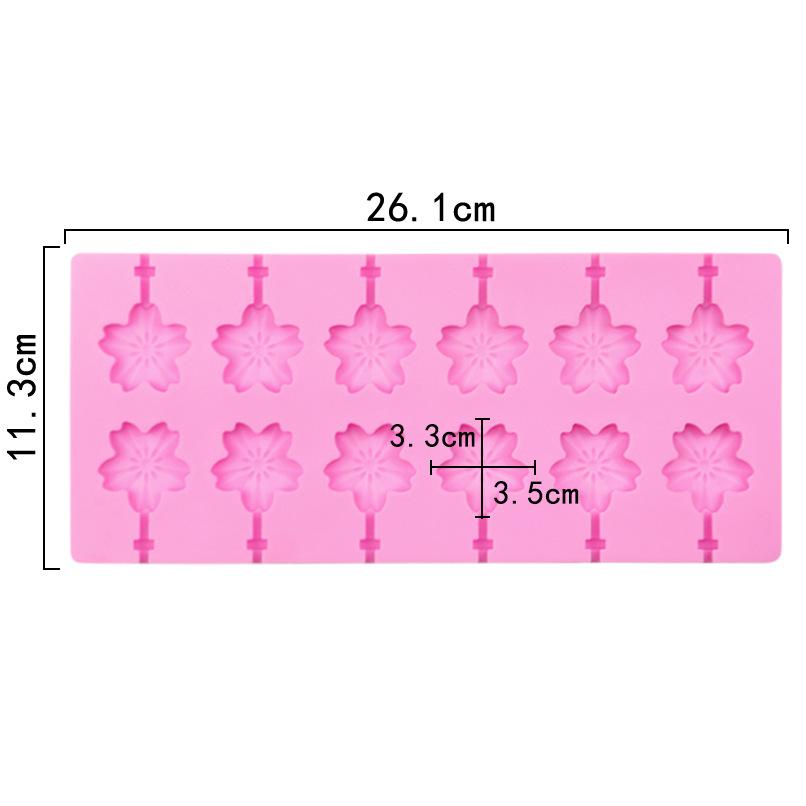 12 Hole Silicone Lollipop Molds Chocolate Candy Pop Fondant Mould Sugar Lolly Chocolate Cookie Candy Maker Party For Children