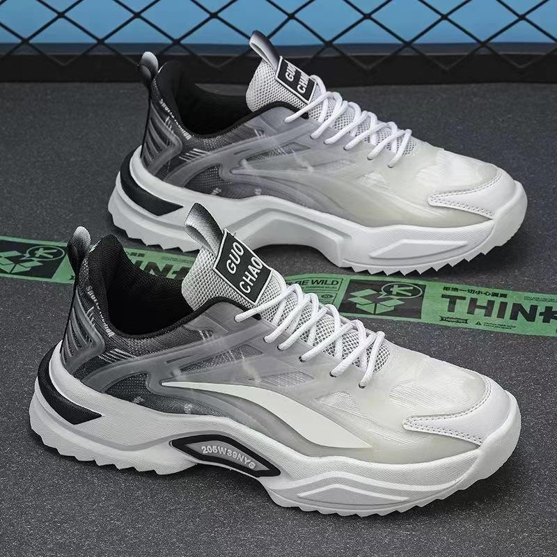 

Летняя мужская обувь 2024 года, новые мужские студенческие спортивные и развлекательные сетчатые мужские кроссовки, универсальные модные дышащие баскетбольные кроссовки для бега 39 чёрный