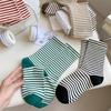 Japanese Fashion Striped Socks Women College Style School Girls Crew Socks Casual Harajuku Streetwear Middle Tube Socks