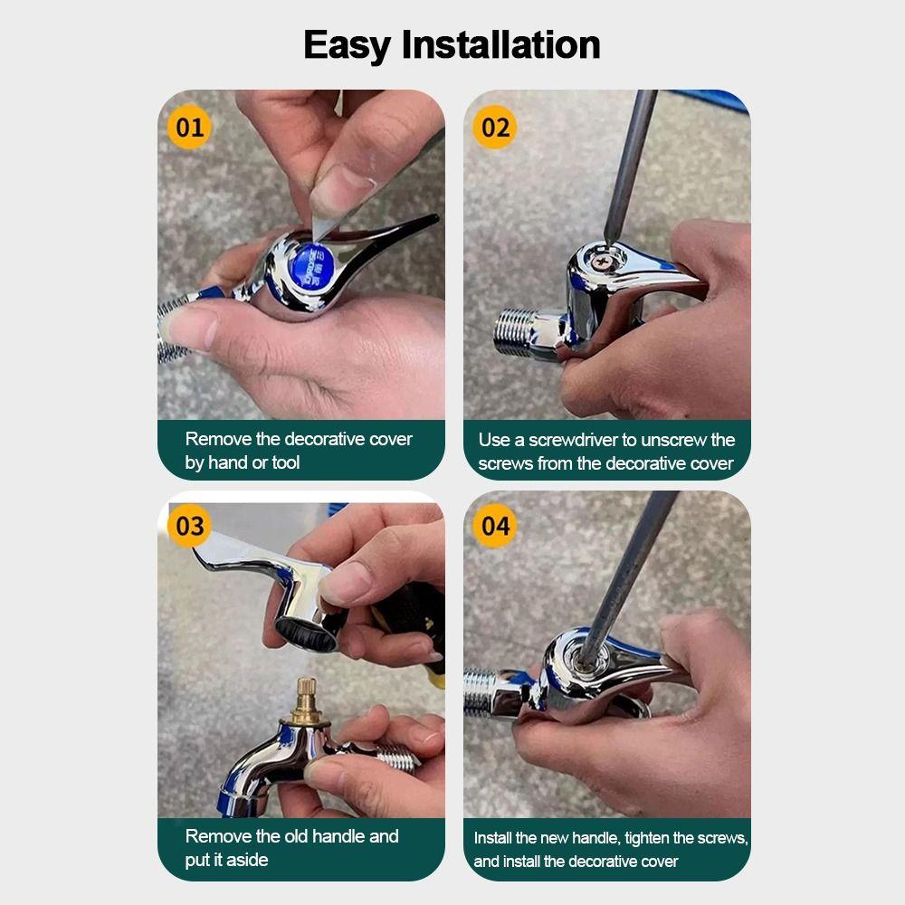 Universal Faucet Handle Small Spout Core Handwheel New Quick Open Valve