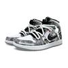 Jordan Air Jordan 1 Dämpfung Mid-Top Vintage Basketballschuhe Herren Schwarz Weiß 554724-092(Team252-)