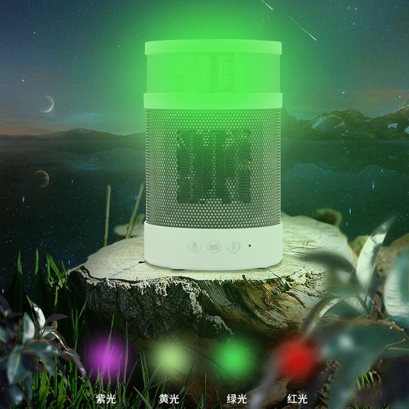 3 In 1 Desktop Heater Home Heater Humidifier With Night Light  Heater Room Heating Stove Household Portable Electric Heater