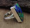 Azurite Malachite Ring, 925 Solid Sterling Silver Gemstone Ring, Gift for Her, Malachite Ring, Handmade Jewelry, Boho Ring