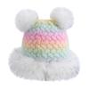 New Women Cute Plush Pompoms Winter Hat Trendy Streetwear Knitted Hat Lovely Dandy Cap For Girls