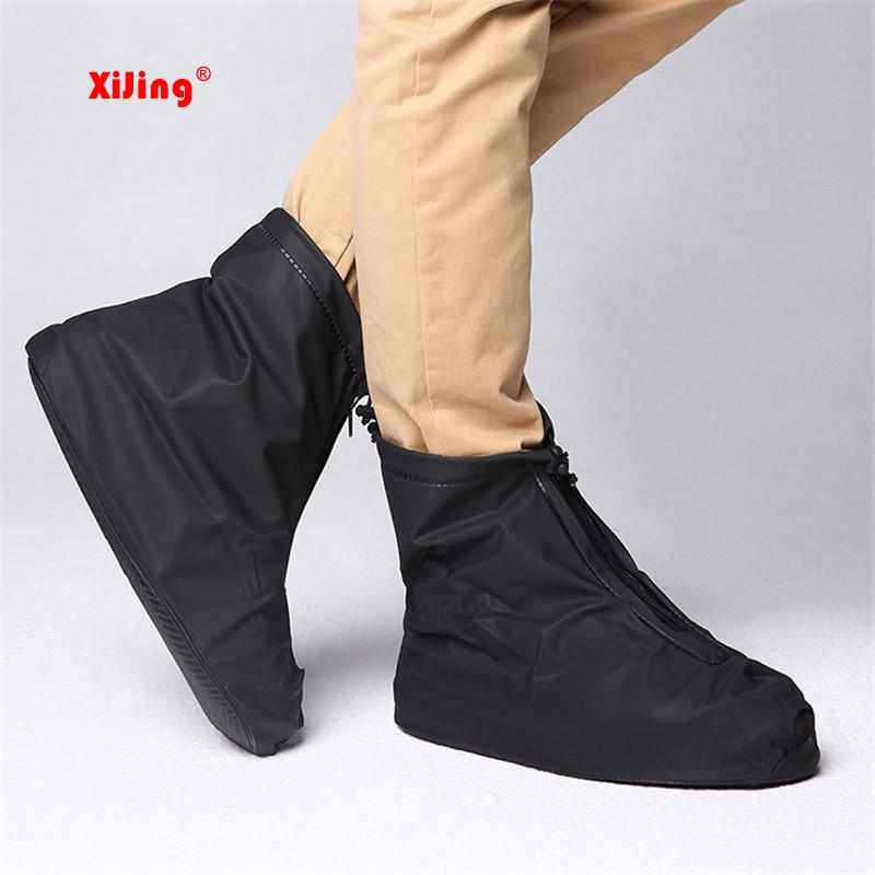 Men Women Shoes Raincoat for Rain Flats Ankle Boots Cover PVC Reusable Non-slip Cover for Shoes With Internal Waterproof Layer