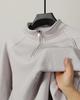Men's White Half-Zip Sweatshirt Comfortable & Stylish Casual Pullover for Everyday Wear, Urban Streetwear Look