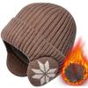 Unisex Männer Frauen Winter Warm Plüsch Gestrickt Benines Schnee Mode Skullies Mütze Neu Outdoor Kälteschutz Ohrenschutz Wollmützen