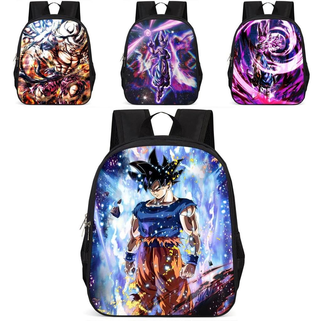Dragon Ball Z Backpack Large Capacity Goku Beerus 15 Inch School Bag For Kids