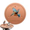 Copper Disc For Bird Bath 4 Inch With Triple-Point Support Copper Bird Bath Purification Disk For Outdoor Garden Backyard Pond