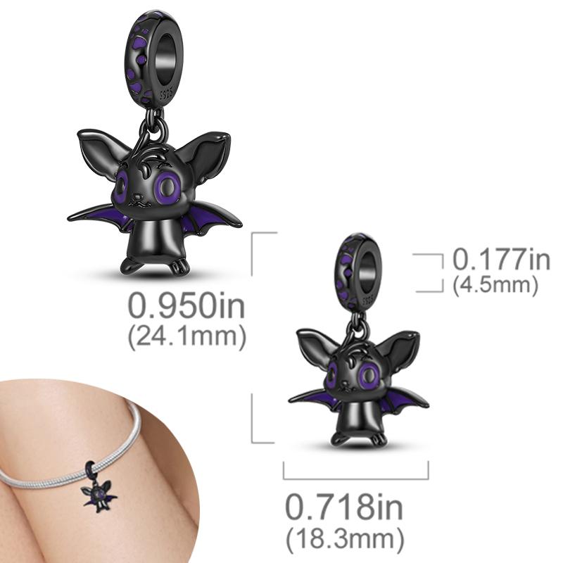 New Halloween Pumpkin Skull Witch Charm Bead Copper Fit Original Charms Bracelet Pendants Halloween Gift Diy