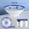 Kinesisk Blå & Vit Melamin Nudelskål