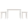 VidaXL Tables gigognes 3 pcs Blanc Bois de pin massif 824979