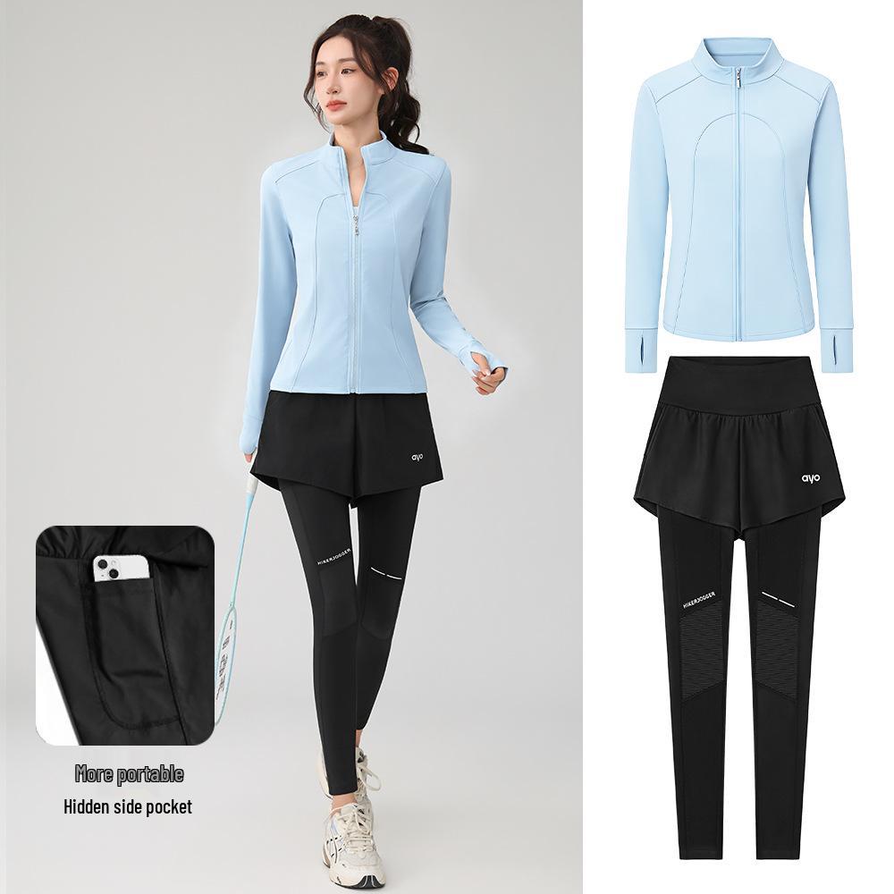 Autumn & Winter Quick-Dry Two-in-One Velvet Sports Pants for Running & Outdoor Fitness