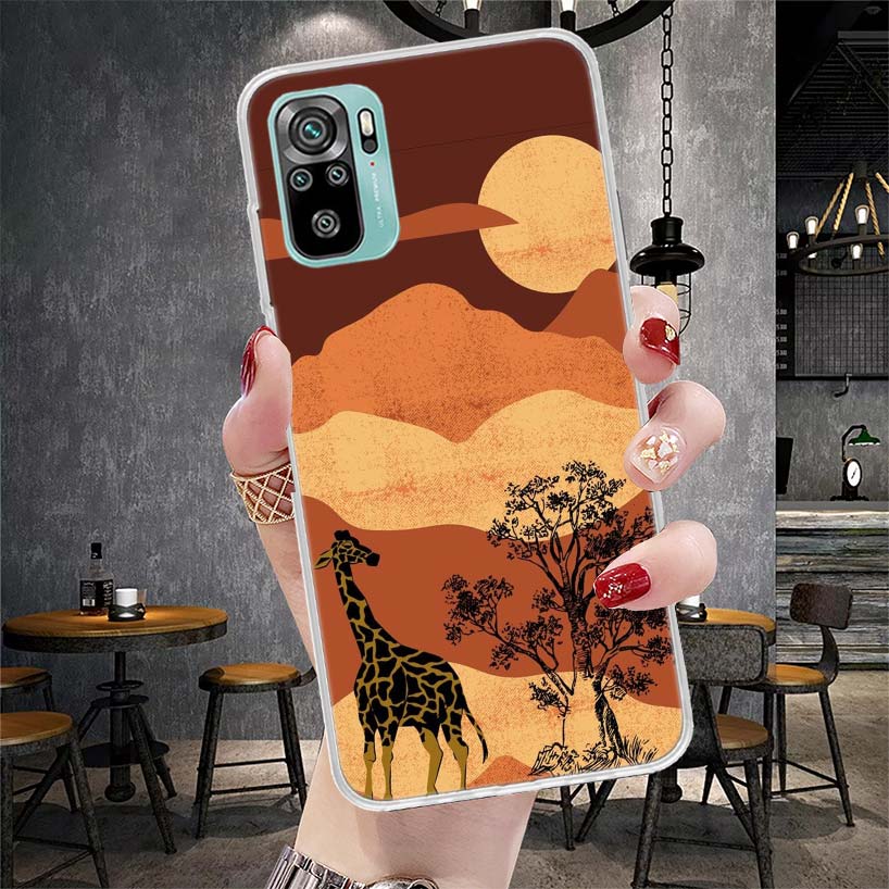 Cute Cartoon Giraffe Animal Soft Phone Case For Xiaomi Redmi Note 15 14 14S 13 12 Pro Plus 12S 11 11S 11E 10 10S 11T 5G Fundas C