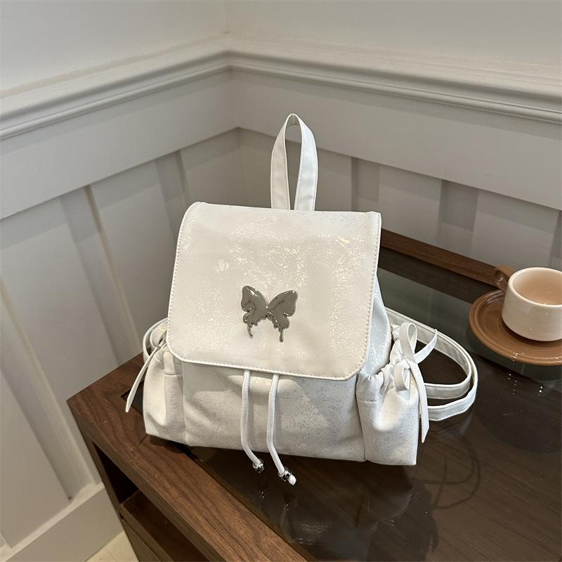 Batoh Academy Silver Butterfly Studentská všestranná kabelka Dojíždějící taška přes rameno