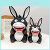 Novo Brinquedo Squishy de Burro com Boca Grande para Alívio do Estresse Presente Criativo Material TPR Cinza