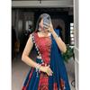 Add this phenomenal spirit of our navratri lehenga with printed design in your garba collection