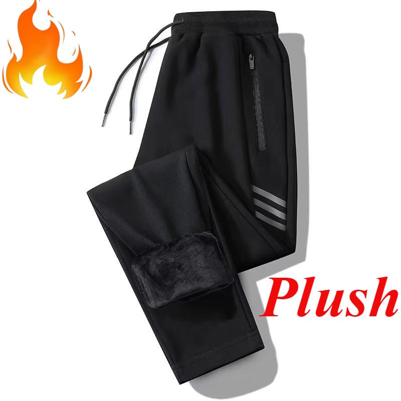 Modische, verdickte Jogginghose aus Plüsch für Herren im Herbst und Winter. Neue kältebeständige und warme Sporthose für den Außenbereich.