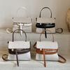 Large Capacity Lady Flap Handbag Fashion Vintage Korean Style Strap Shoulder Bag Cloth Niche Design Retro Bucket Bag Autumn