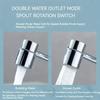 108° Rotating Faucet-Extender Universal Kitchen Faucet Extend 2 Mode Splash Filter Extension Multifunctional Stainless Steel