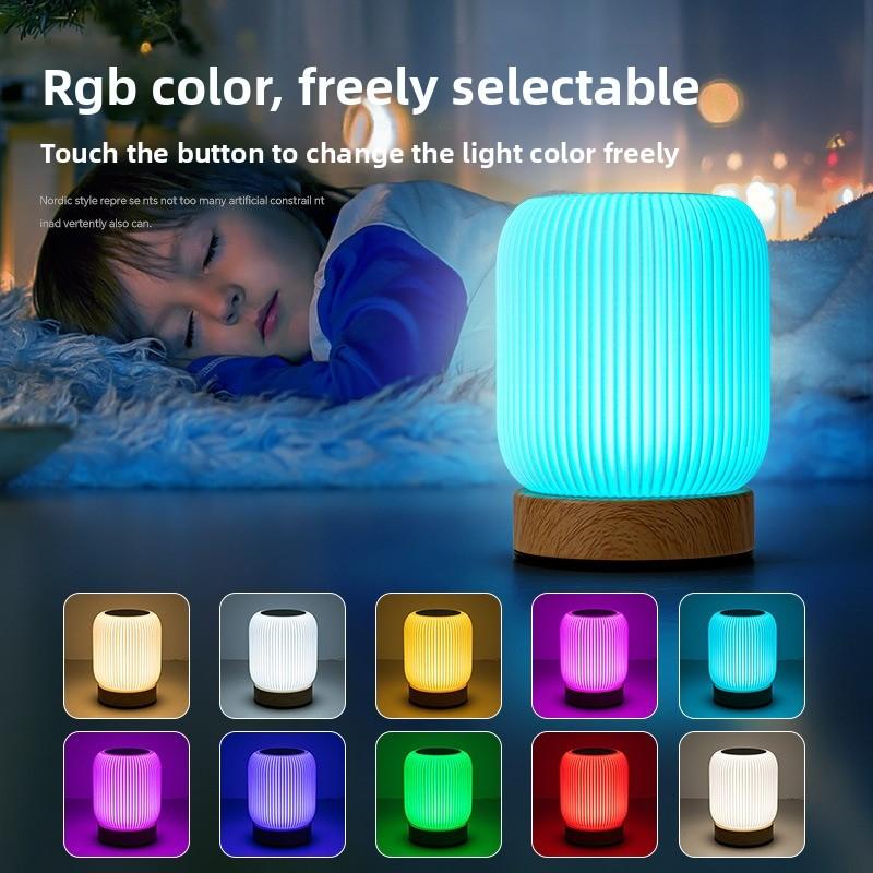 Night Light Touch Lamp for Bedrooms Living Room Portable Dimmable 3 Color Temperatures Bedside Lamps Rechargeable Table Lights