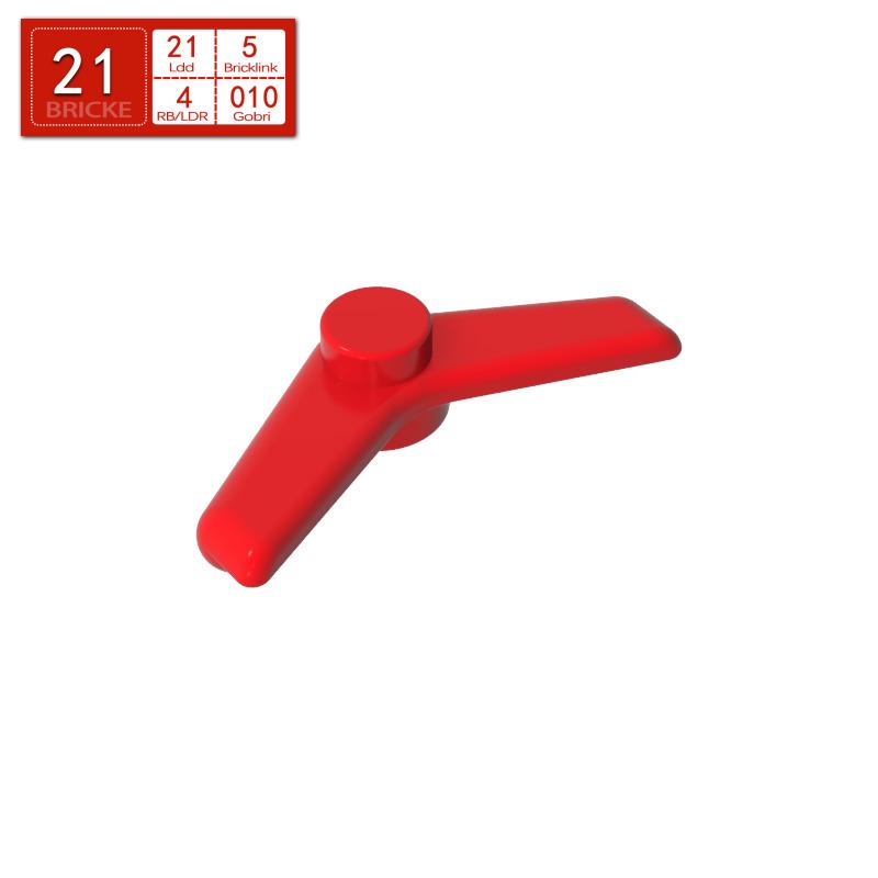 

BRICKE 25892 Boomerang Weapon Building Blocks - LEGO-Compatible MOC Accessories DIY Set Single Piece ярко-красный