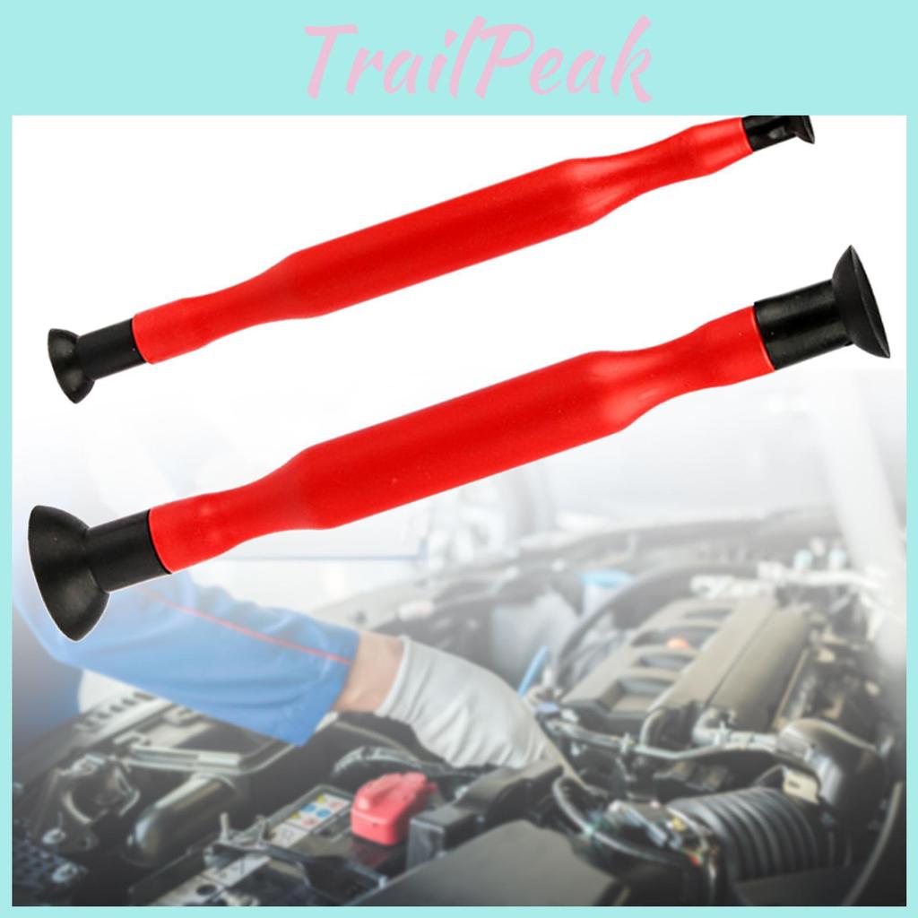 2 Valve Lapper Set Pieces Rubber Grip Grinding Lapping Stick Tool For Engine Valves Dust
