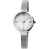 Women's Watch - Hallie - Stainless Steel Milanese Mesh Bracelet - 28 Mm Silver-tone Case - Miyota 2035 Quartz
