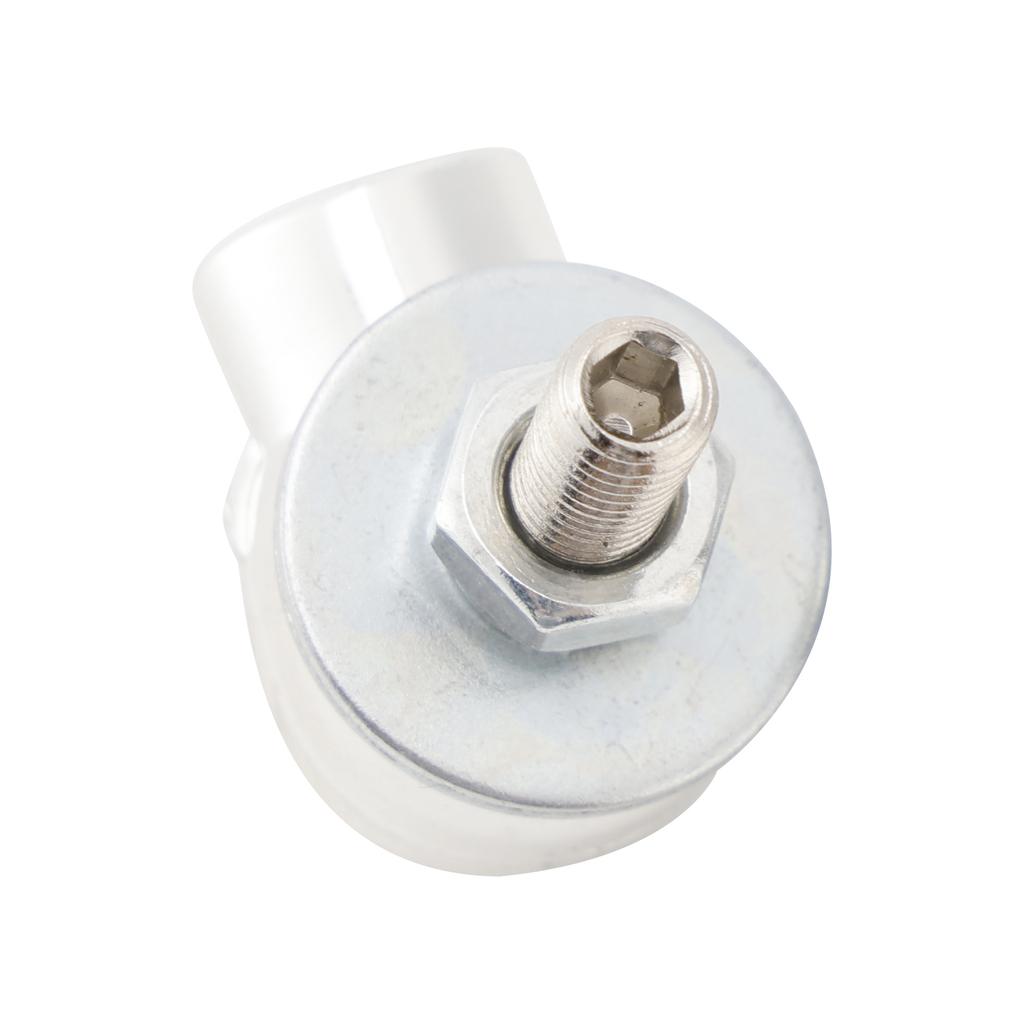 2 Custom SKULL License Plate Bolt Screw Silver Plastic Motorcycle Chopper Bobber